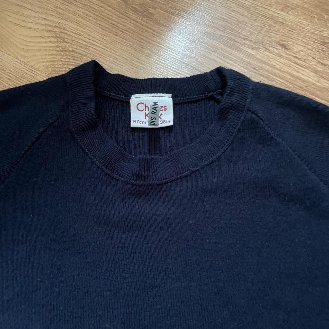 Charles & Kirk Vintage Navy School Jumper Good... - Depop