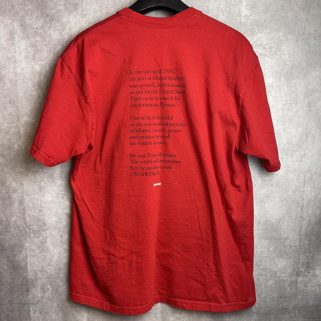 Supreme scarface tee red online