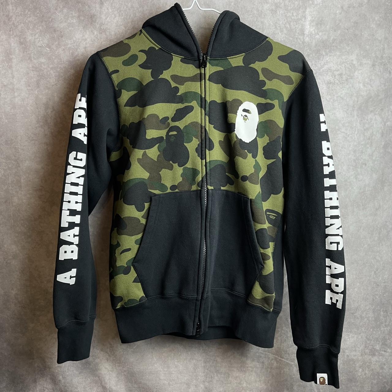 Bathing ape zipper hot sale