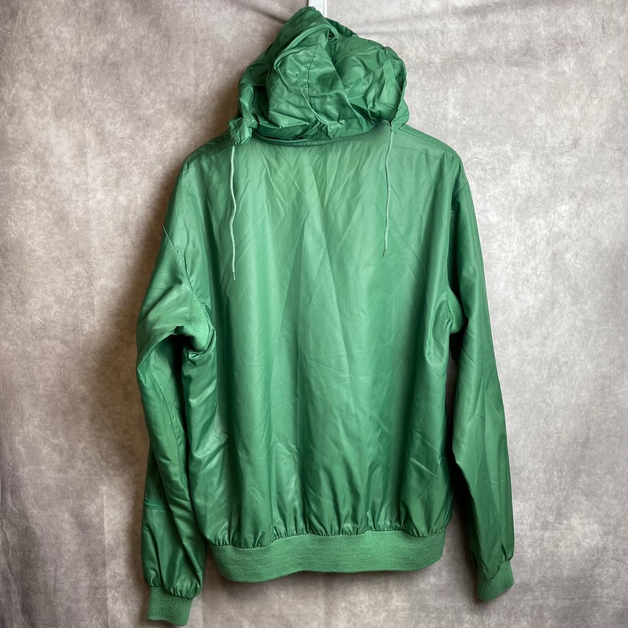 Vintage 90s Izod Lacoste Green Full Zip Windbreaker | Depop