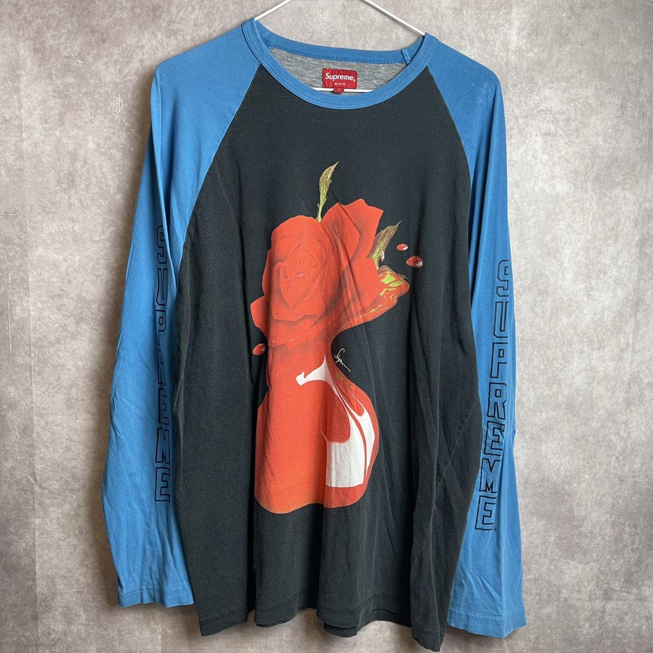 Supreme Rose Raglan Blue L/S Top FW14 Adult