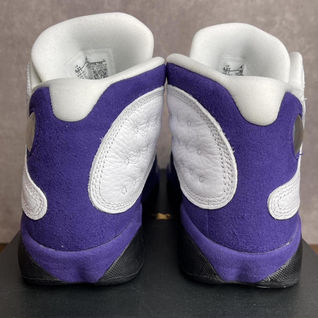 Jordan 13 Retro Mid Lakers Size 4.5 GS 884129-105 | Depop