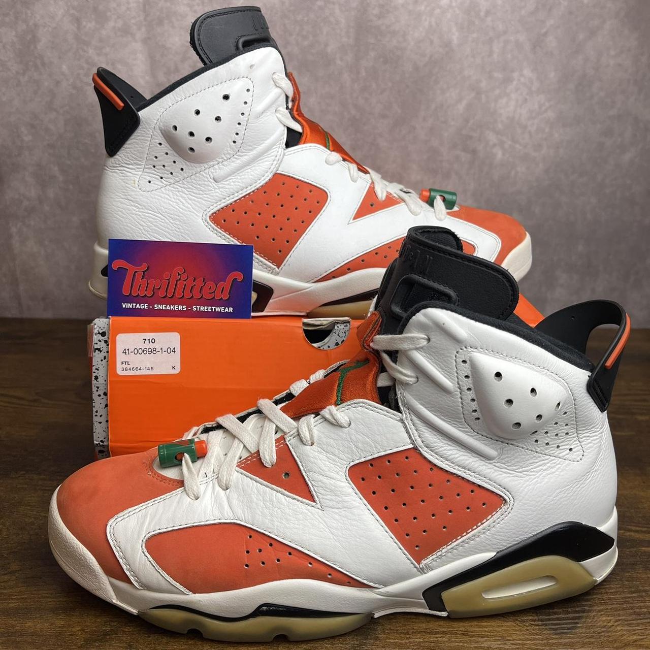 Jordan retro 6 orange and white on sale