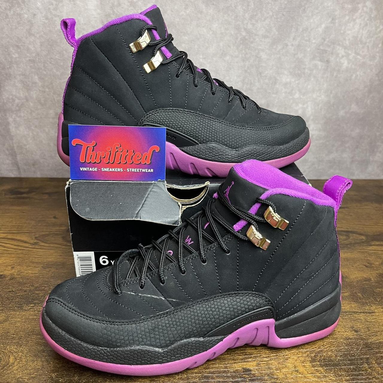 Nike Air Jordan 12 Retro GG Hyper Violet Size 6 GS Depop