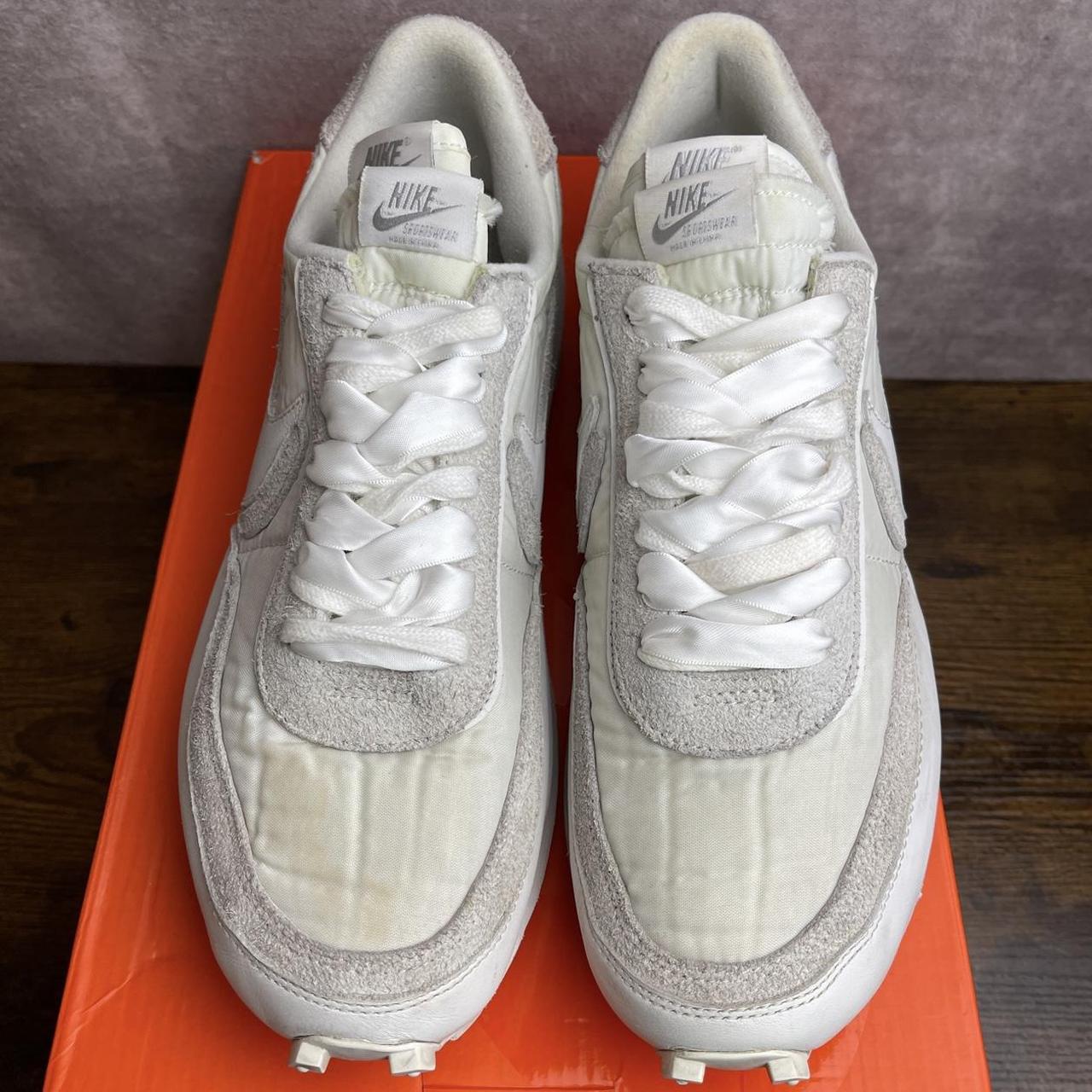 ld waffle sacai white nylon