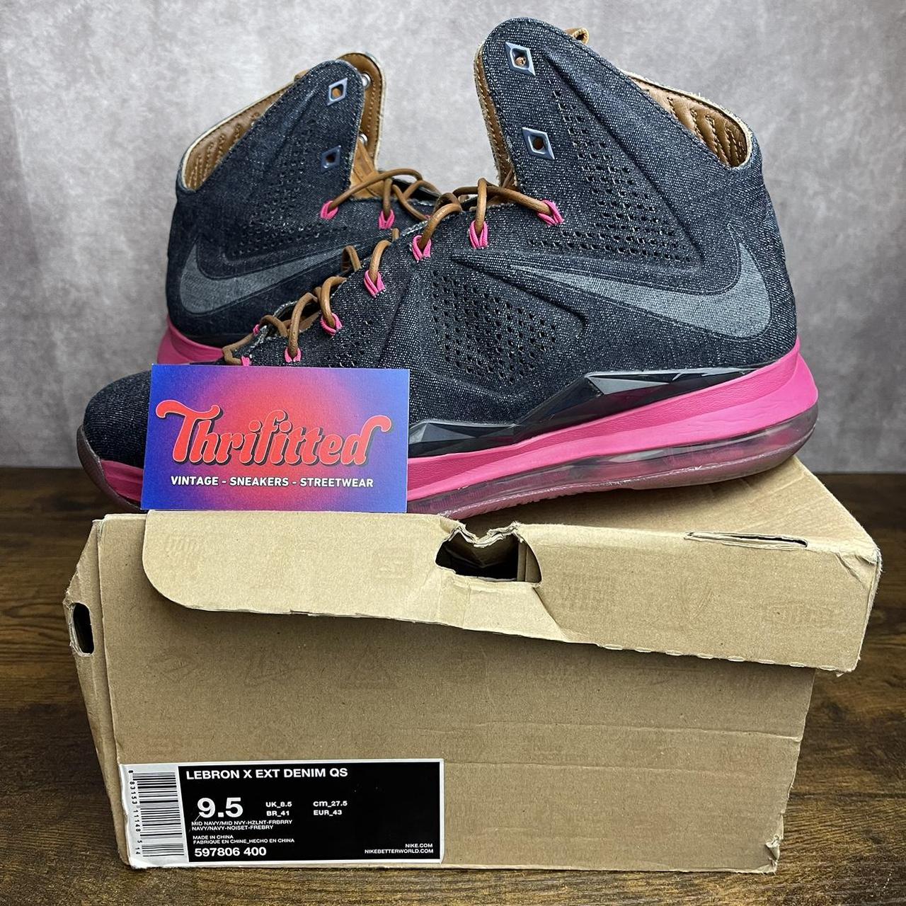 Nike LeBron 10 EXT Denim QS Denim Size 9.5... | Depop 