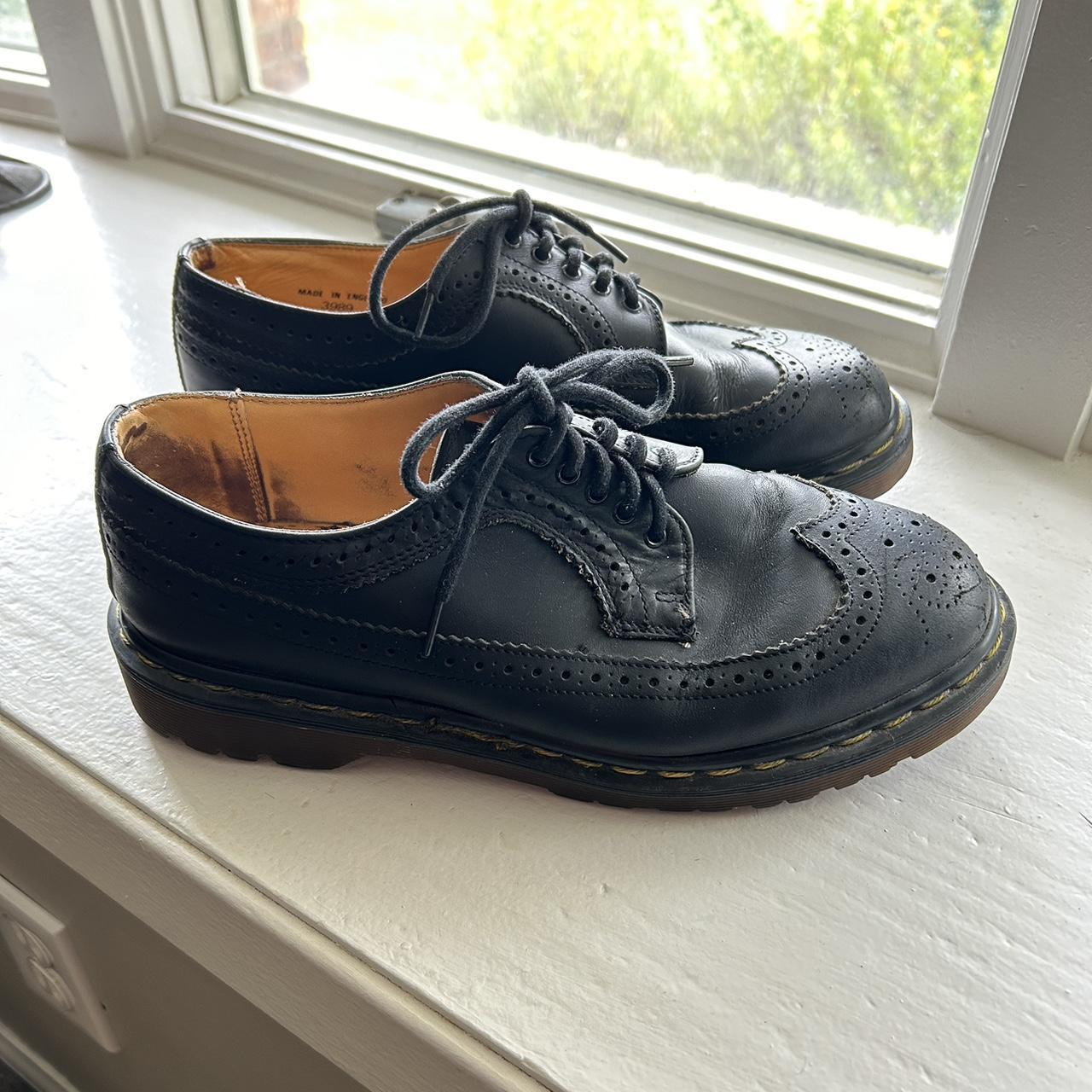 Dr martens 3989 brogue black leather men s 8 . Depop