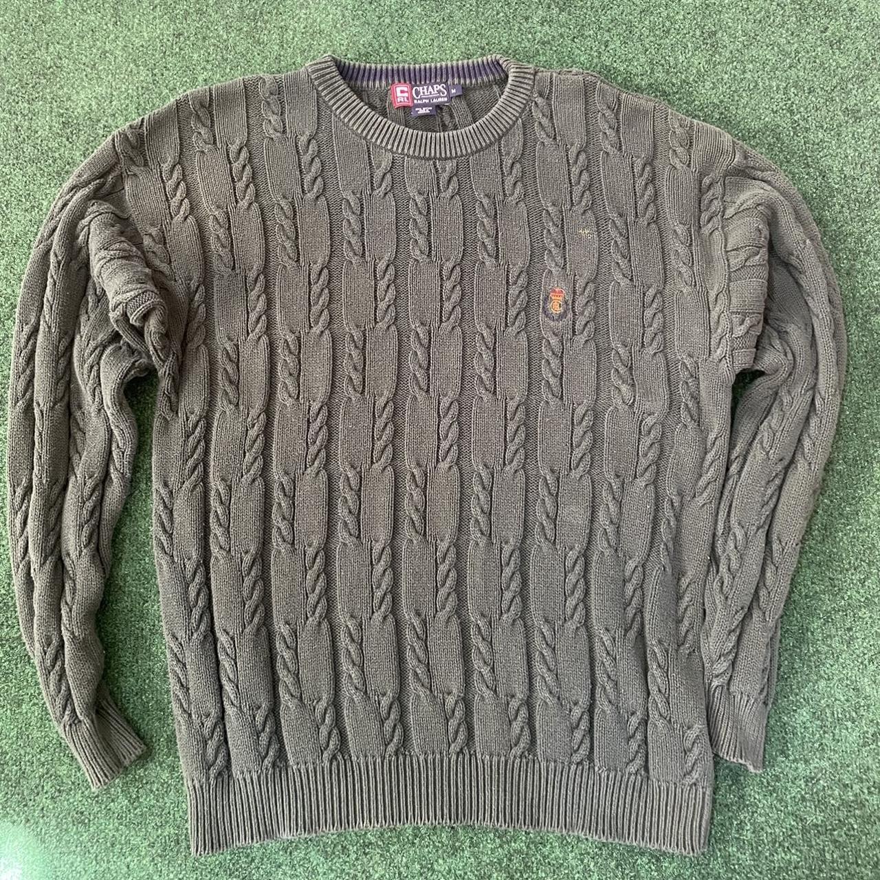 Vintage Chaps Ralph Lauren textured sweater Good... - Depop