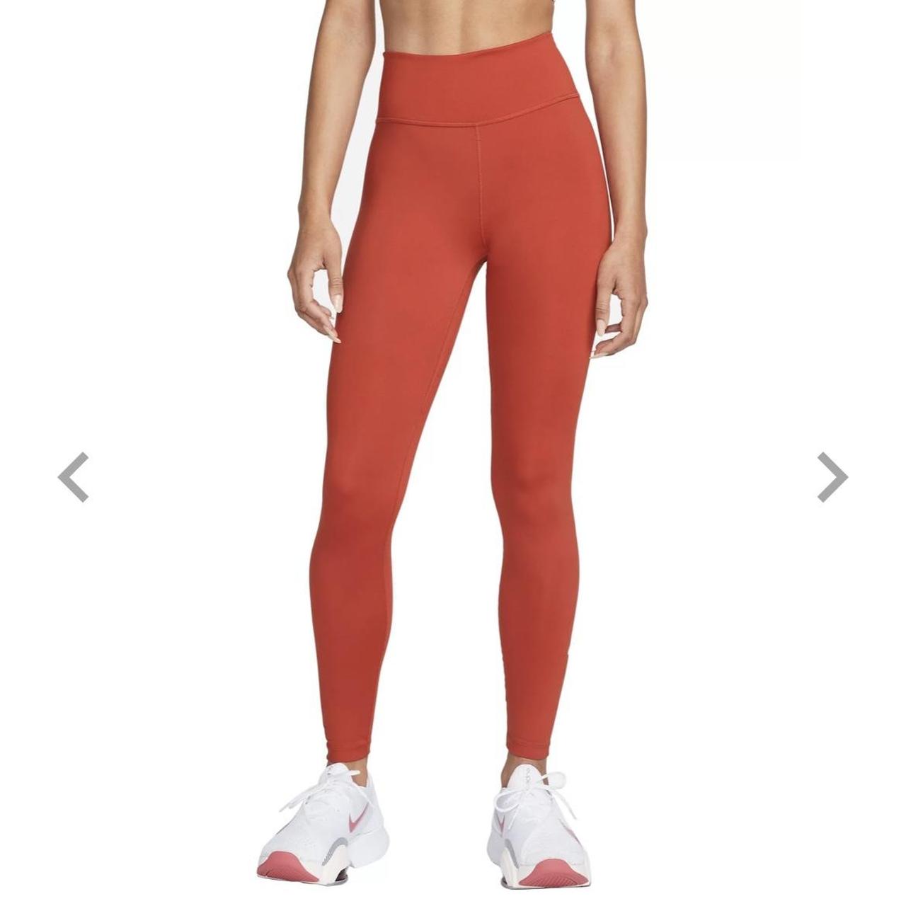 orange leggings nike