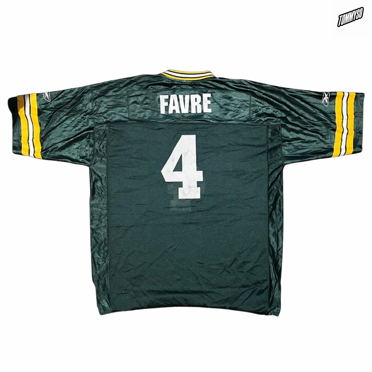 Vintage 90s Reebok NFL Green Bay Packers Brett Favre All Over