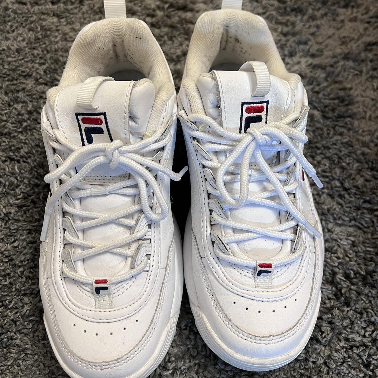 Fila Women's White Trainers | Depop