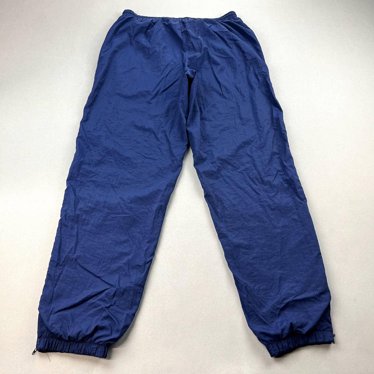 Vintage Nike Track Pants Mens Medium Navy Blue... - Depop