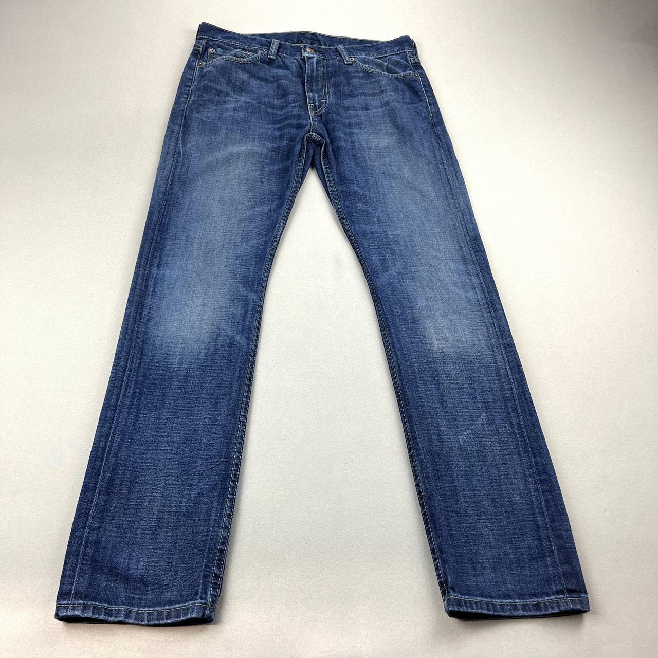 Levis 513 Jeans Mens 32x32 Blue Denim Slim Straight... - Depop