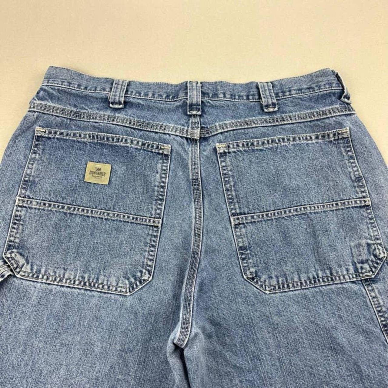 Lee Dungarees Carpenter Jean Shorts Mens 36 Blue... - Depop