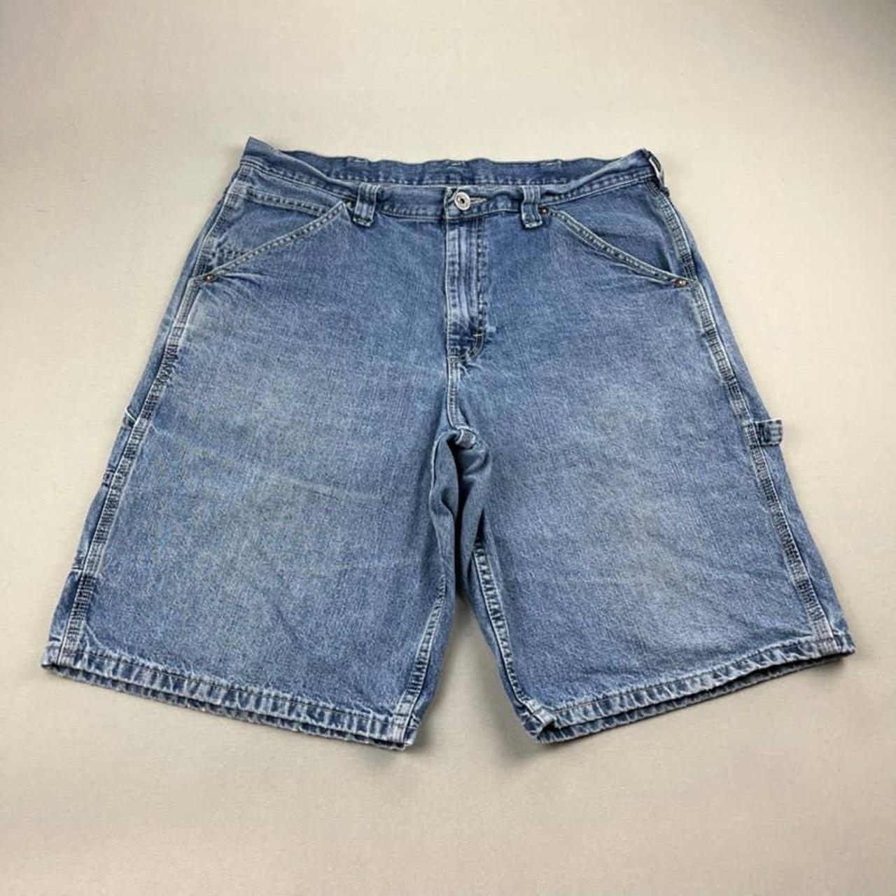 Lee Dungarees Carpenter Jean Shorts Mens 36 Blue... - Depop