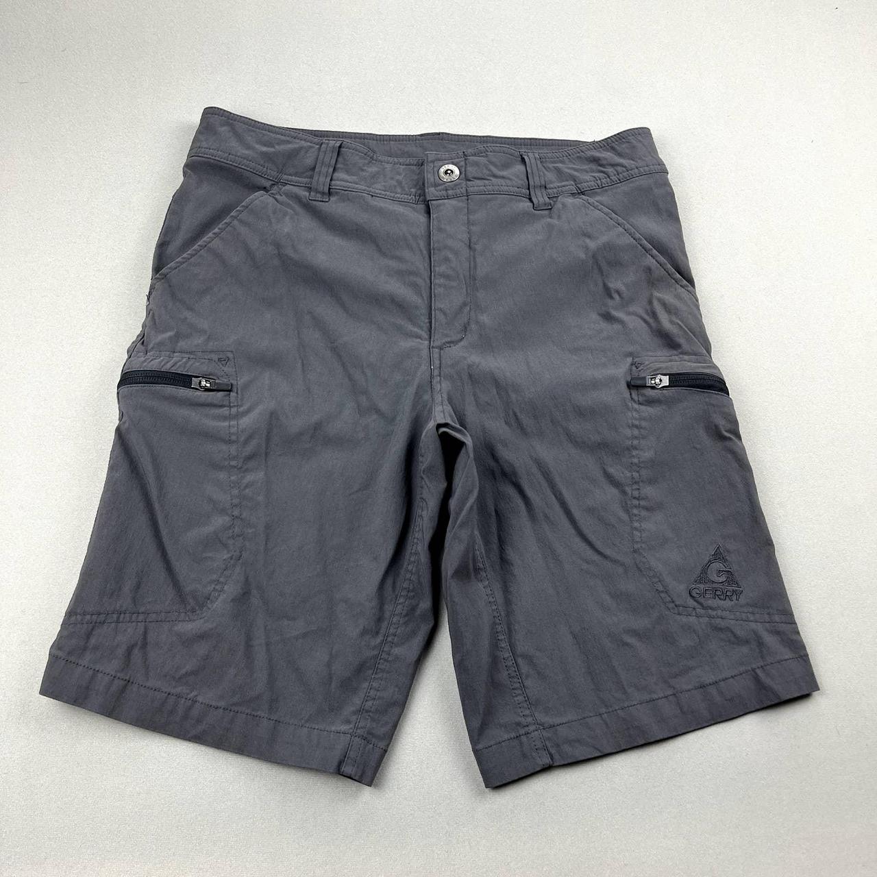 Gerry Cargo Shorts Mens 32 Gray Slate Zipper Pockets... - Depop