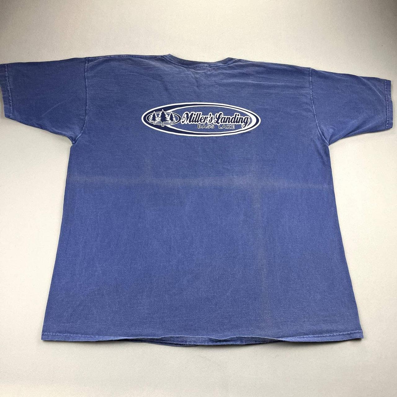 Vintage Bass Lake T-Shirt Adult XXL Blue California... - Depop