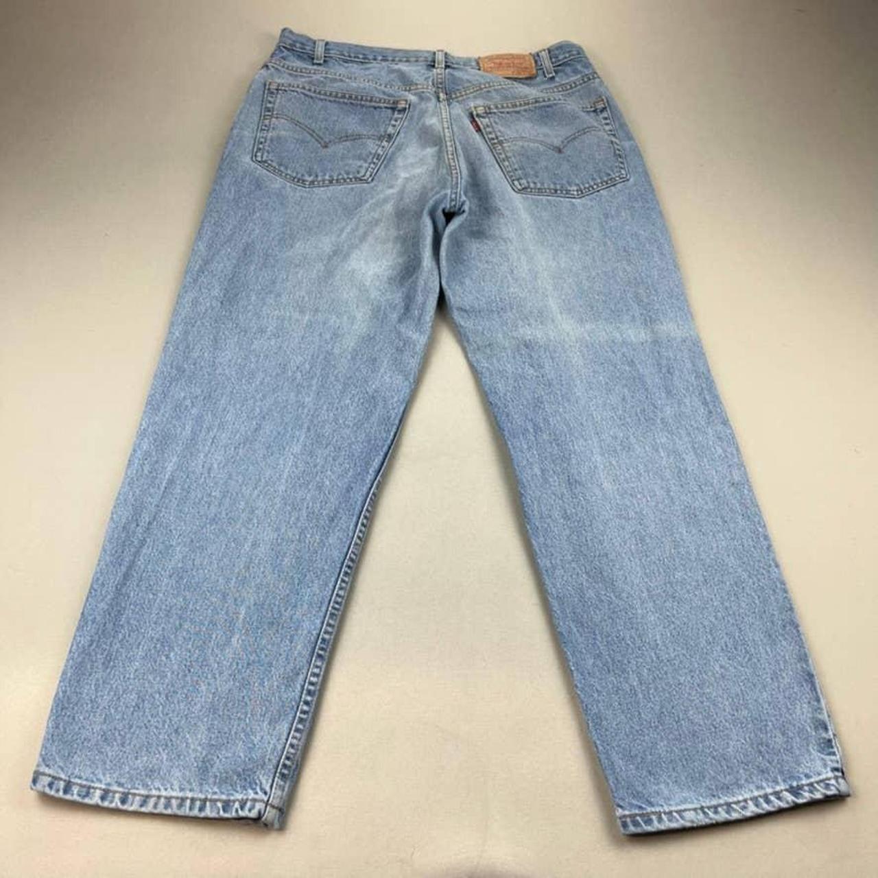 Vintage Levis 550 Jeans Mens 38x30 Blue Denim... - Depop