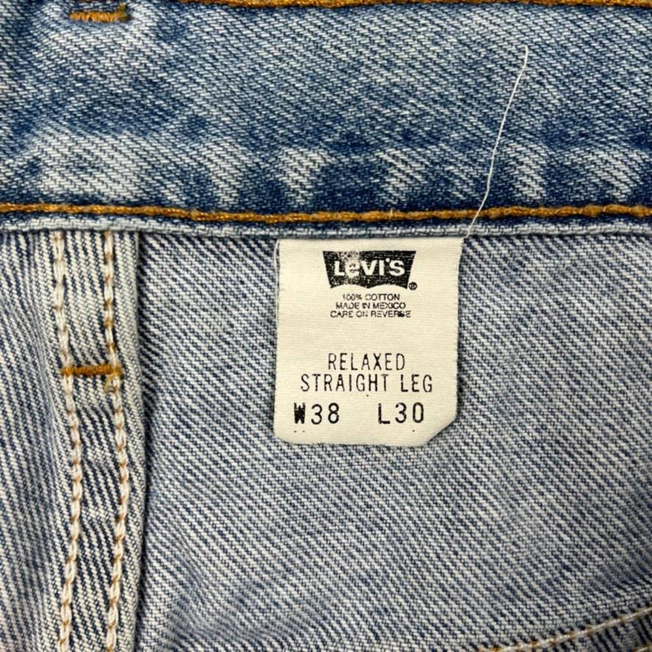 Vintage Levis 550 Jeans Mens 38x30 Blue Denim... - Depop