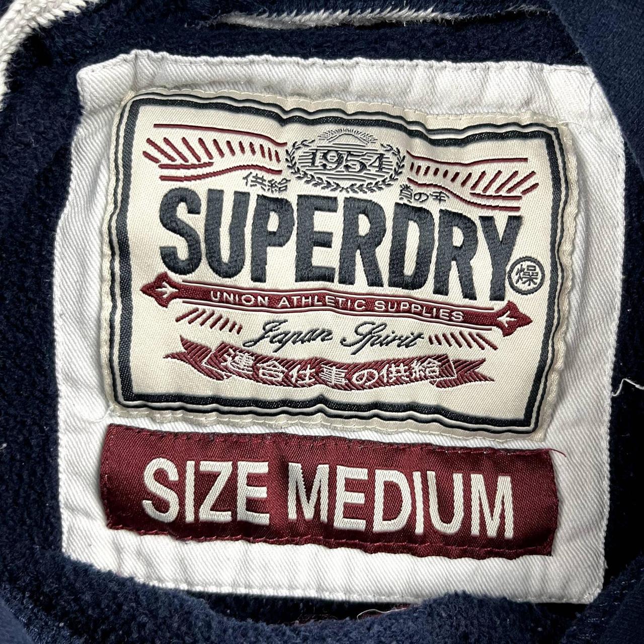 Superdry Women's Blue and Red Hoodie (4)