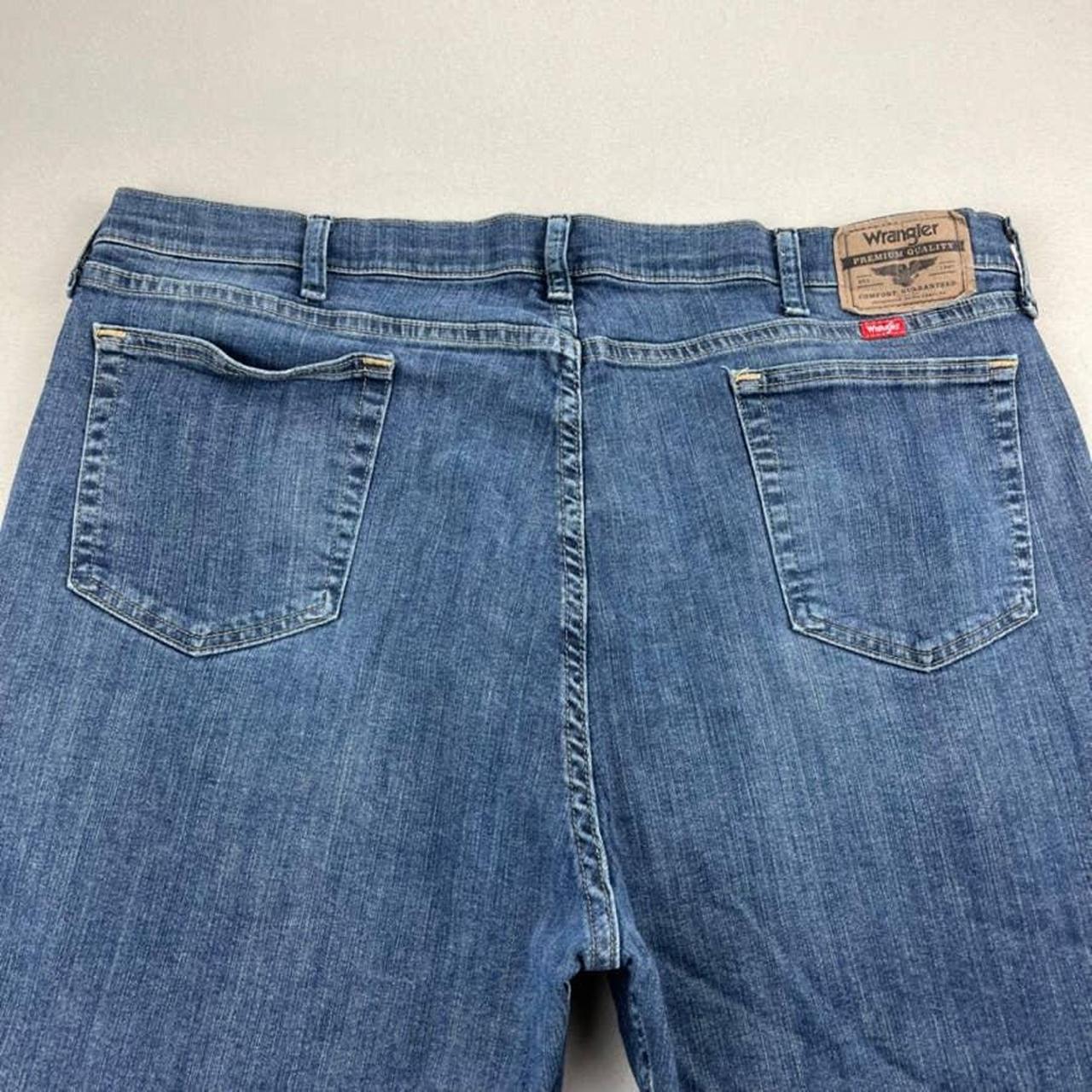 Wrangler Jean Shorts Mens 40 Blue Denim Relaxed Fit... - Depop