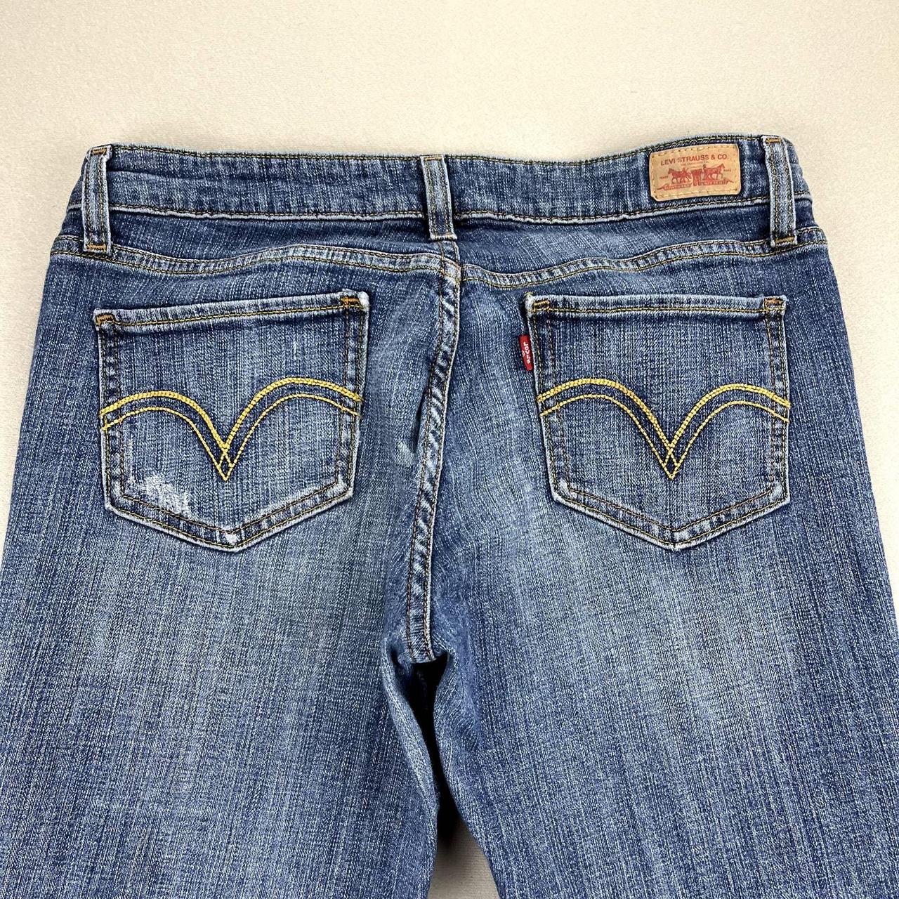 Levis 518 Superlow Jeans Womens 9 Blue Denim Bootcut Depop 