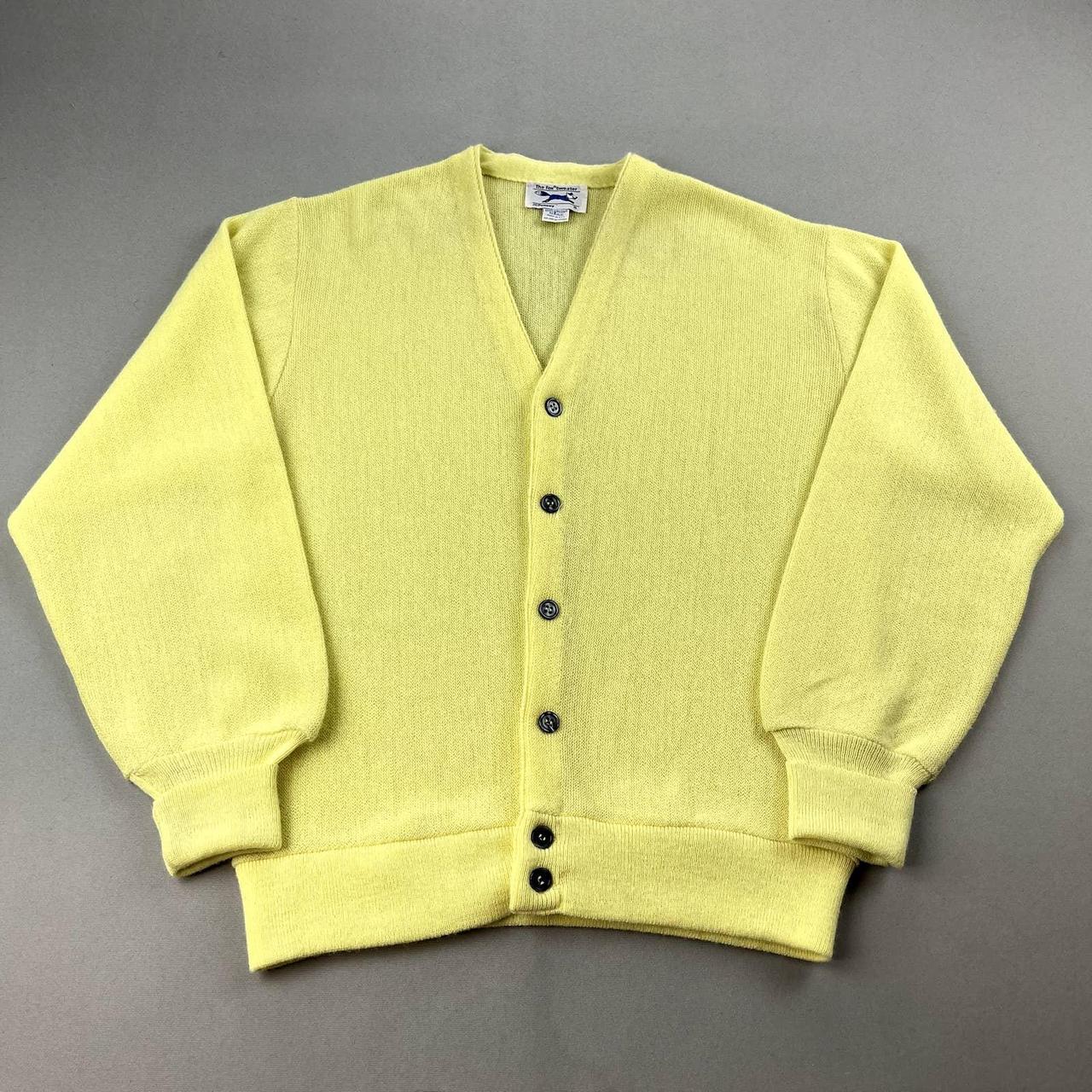 JCPenney Men's Yellow Cardigan | Depop