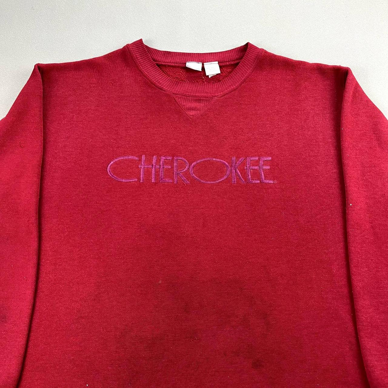 Vintage Cherokee Sweatshirt Adult Medium Red Basic