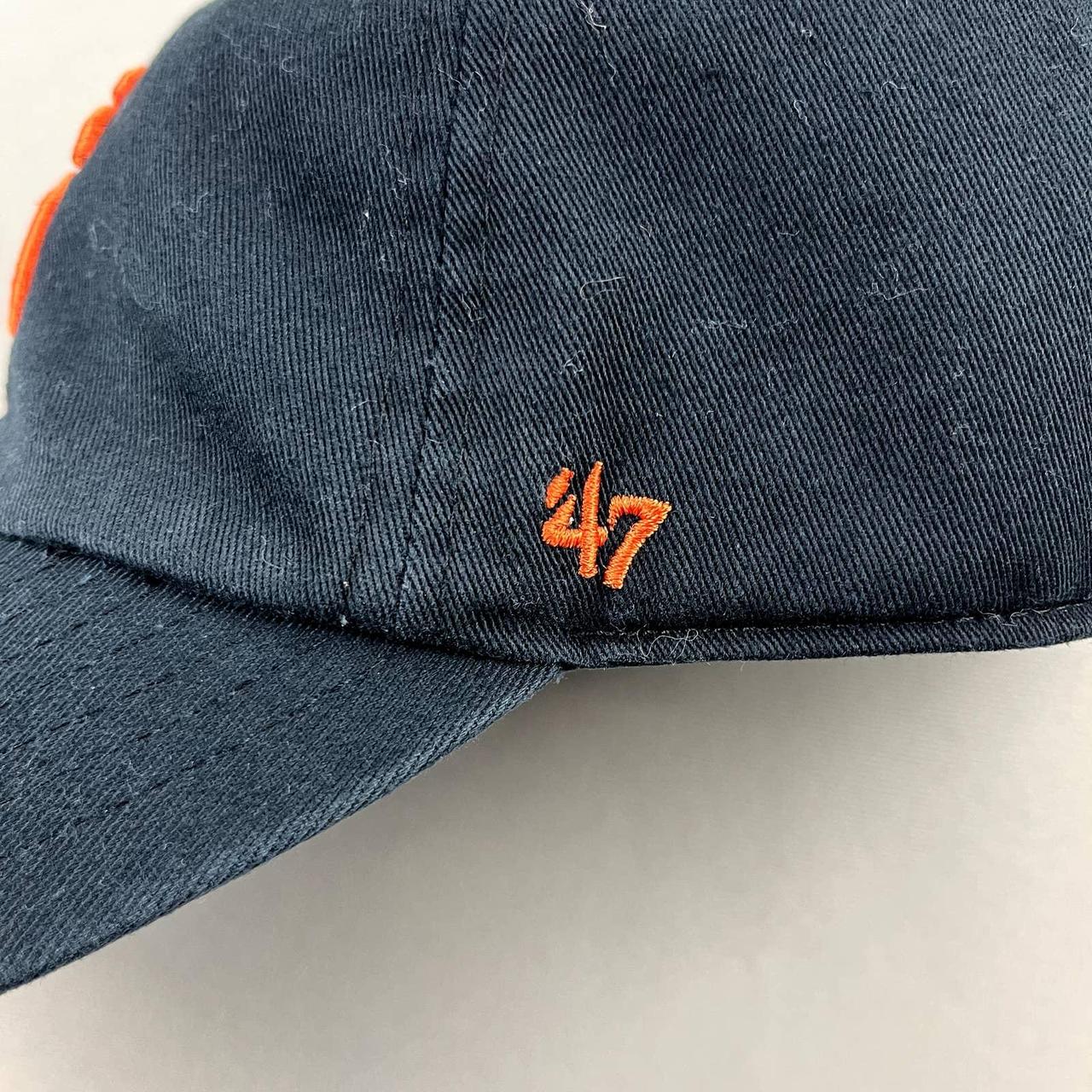 47 Men's Black and Orange Hat | Depop