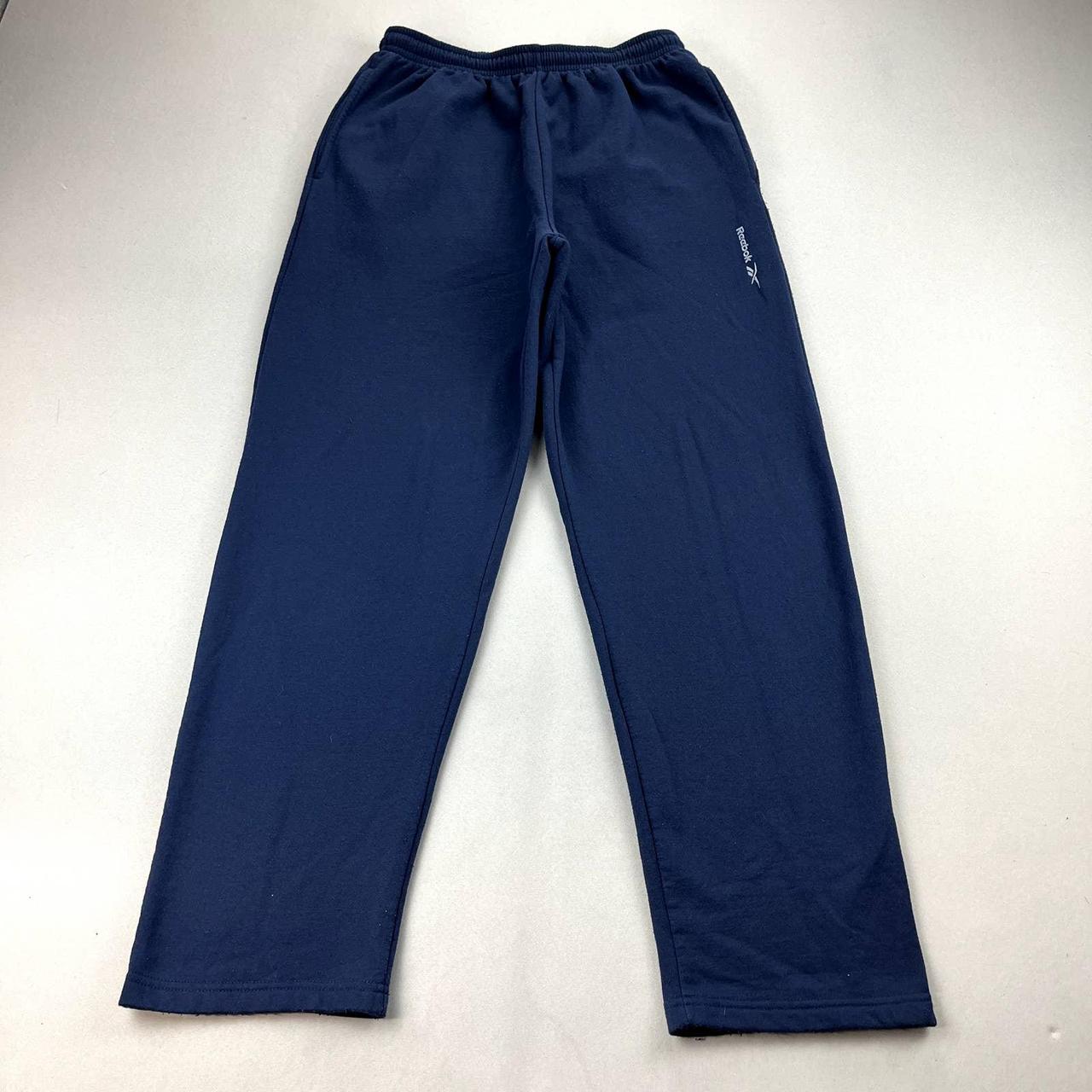 Vintage Reebok Sweatpants Mens Large Navy Blue... - Depop