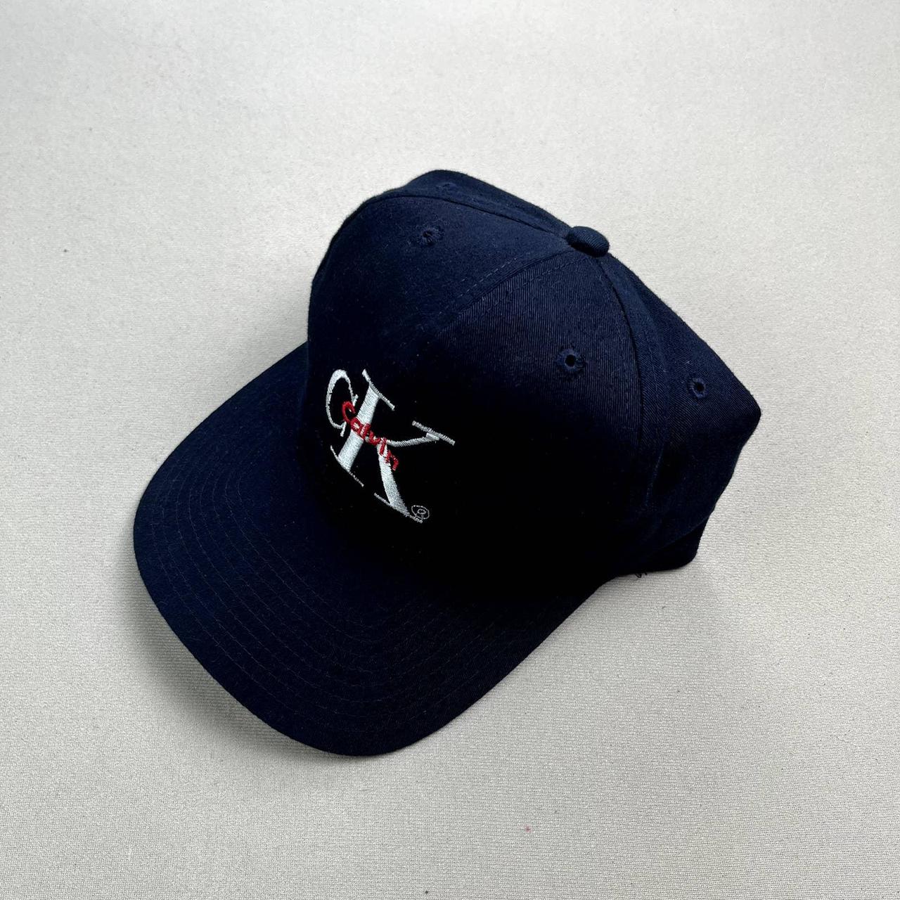 Vintage Calvin Klein Hat Cap Strapback Navy Depop