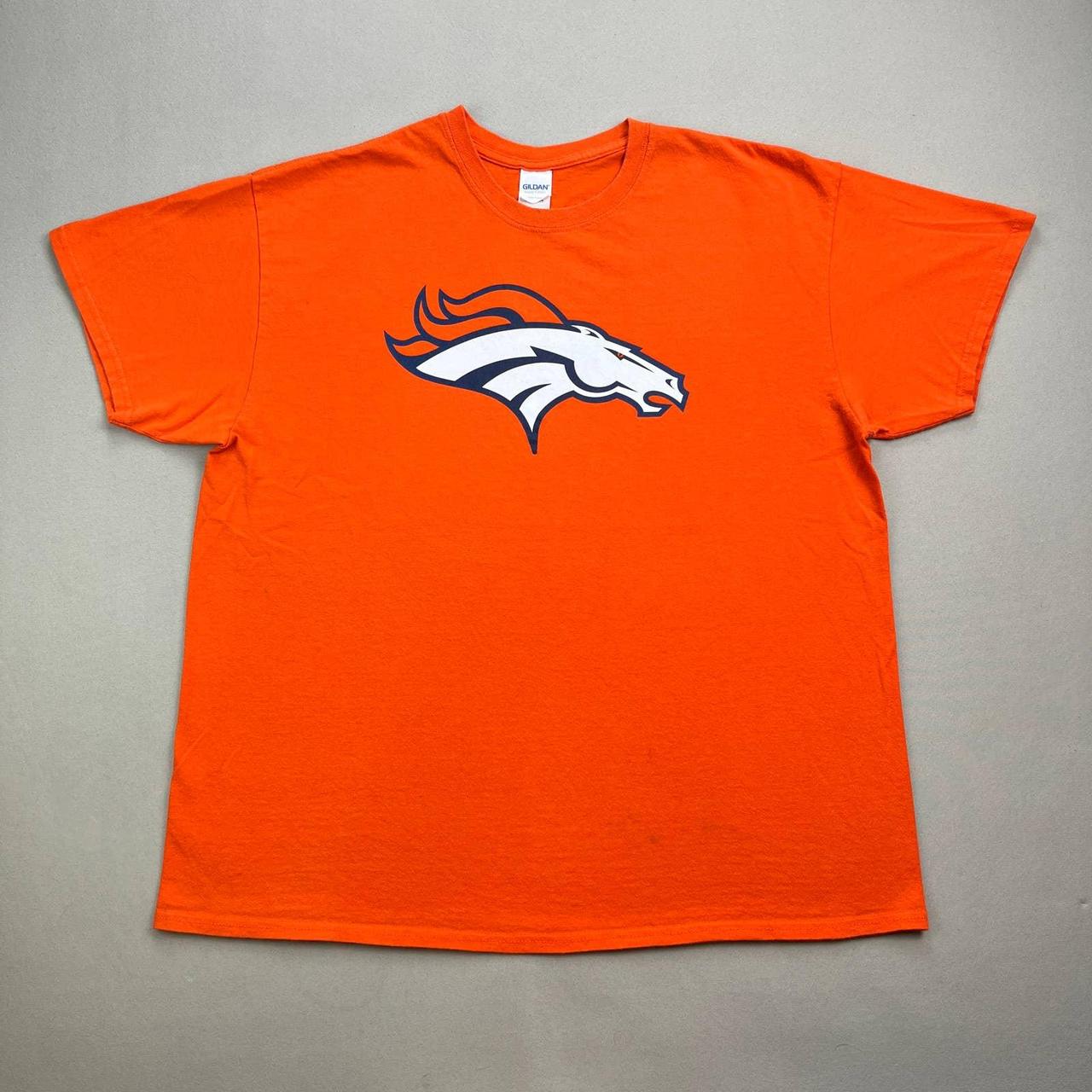 Denver Broncos T-Shirt Adult Large Orange NFL - Depop