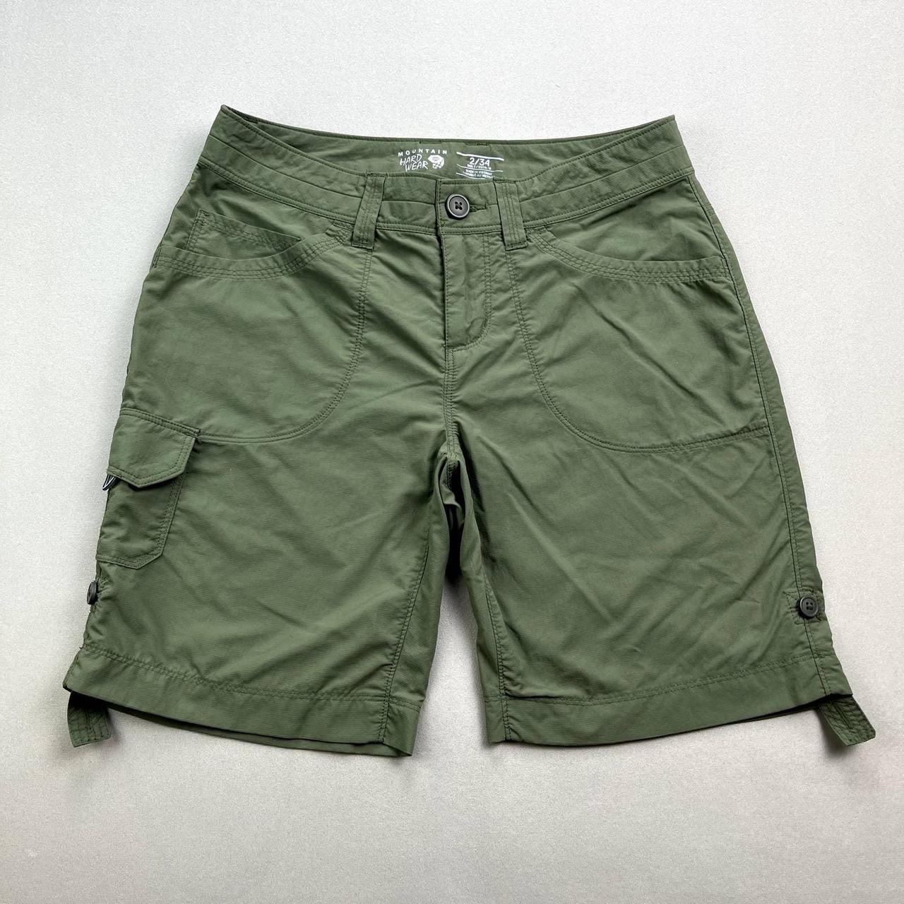 Mountain Hardwear Cargo Shorts Womens 2 Green... - Depop