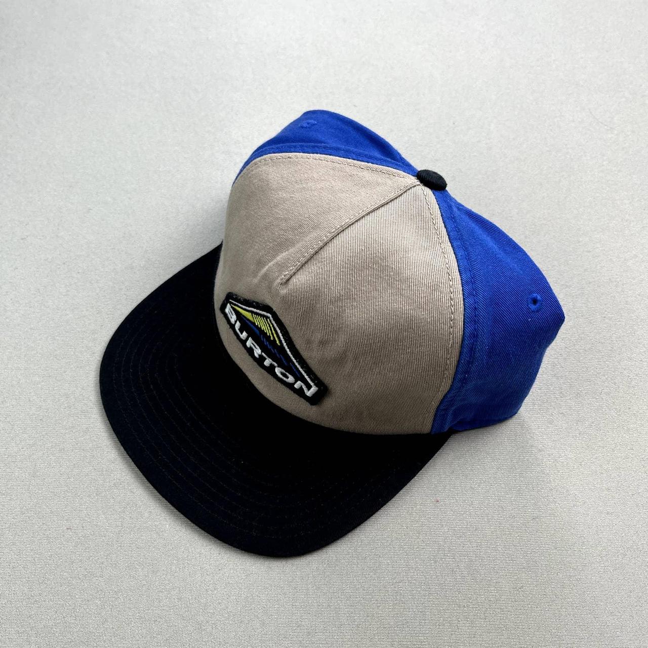 Burton Buckweed Hat Cap Snapback Tan Blue Depop