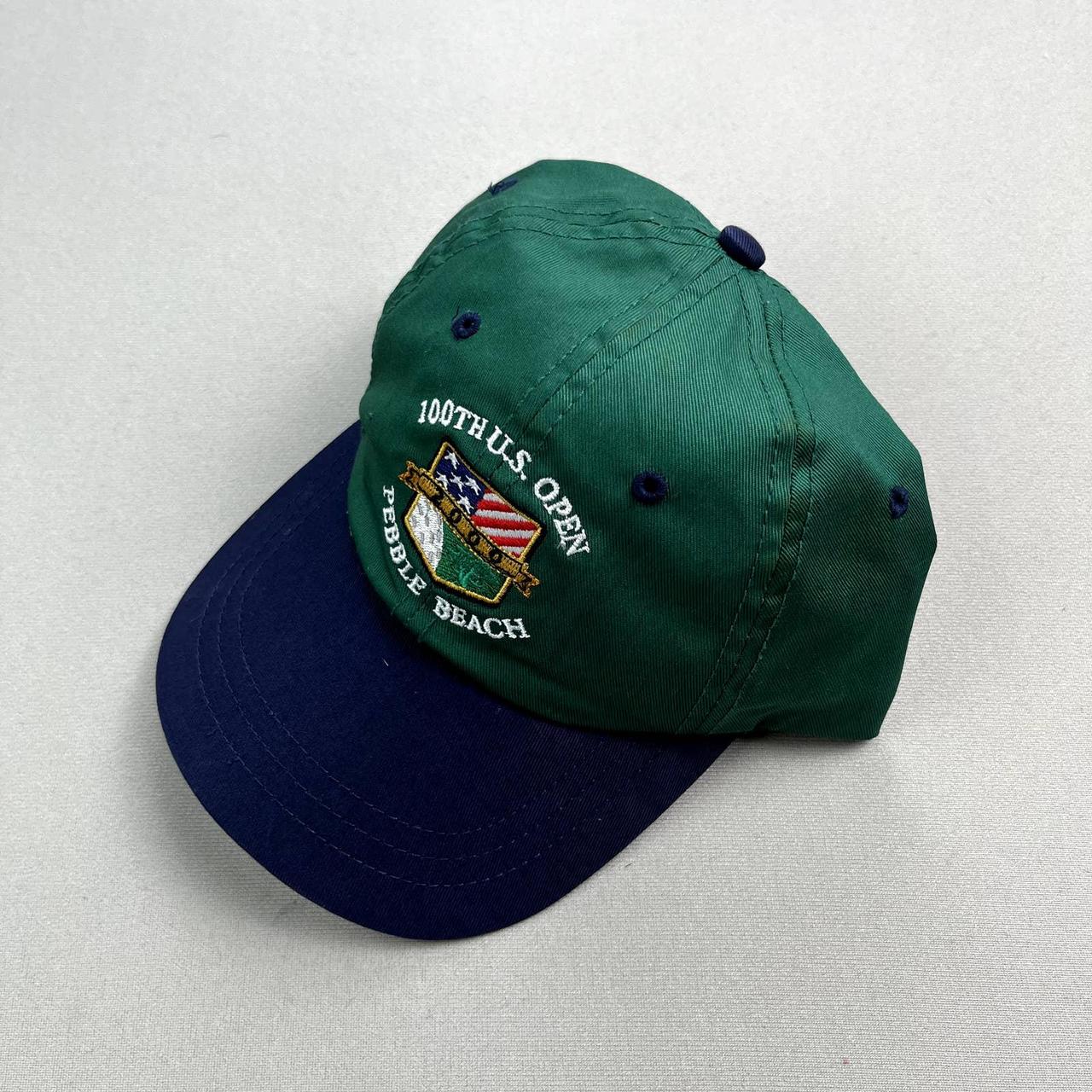 Vintage Pebble Beach Golf Hat Cap Green 100th US... Depop