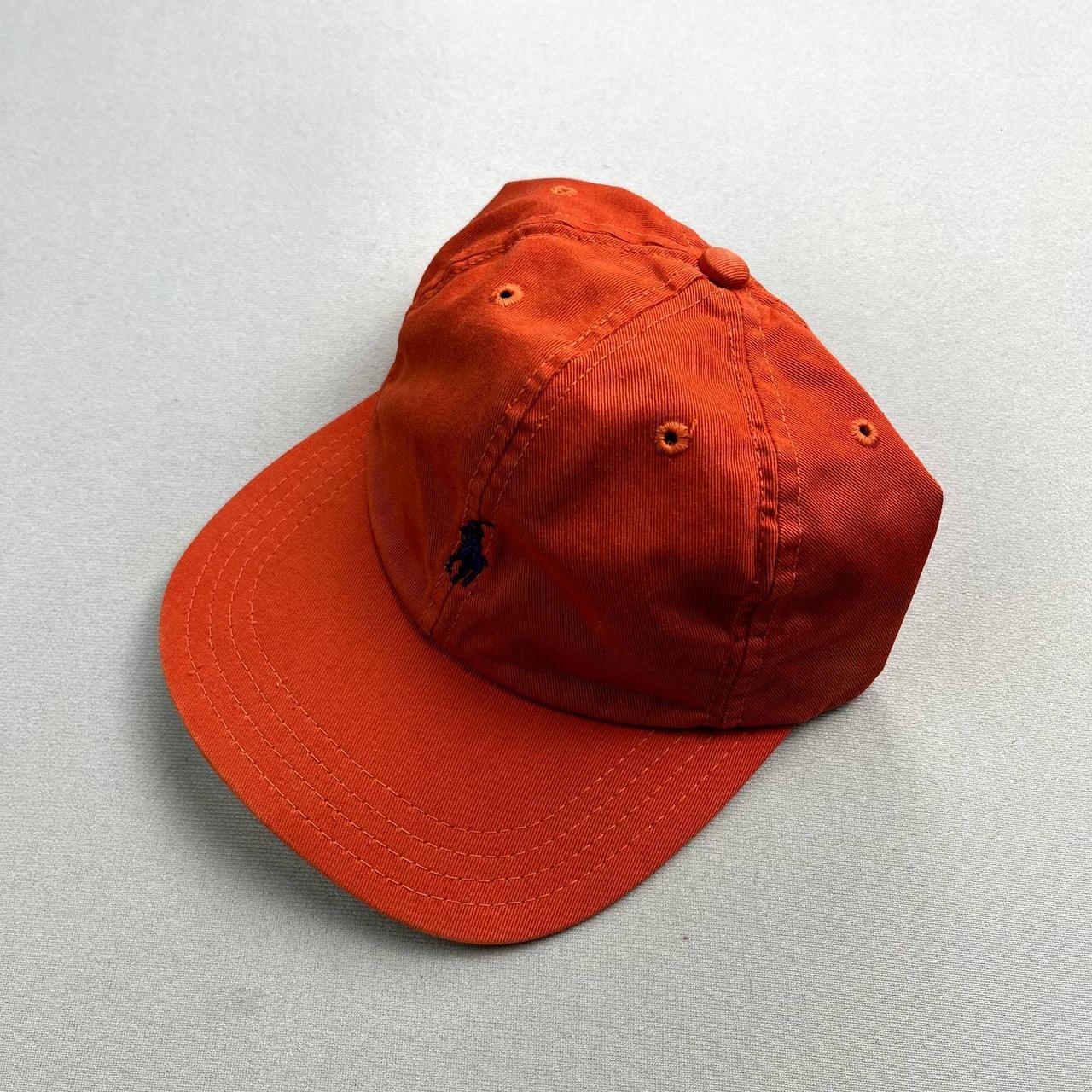 Ralph Lauren Polo Vintage Corduroy Adjustable Strapback Hat Burnt outlet Orange