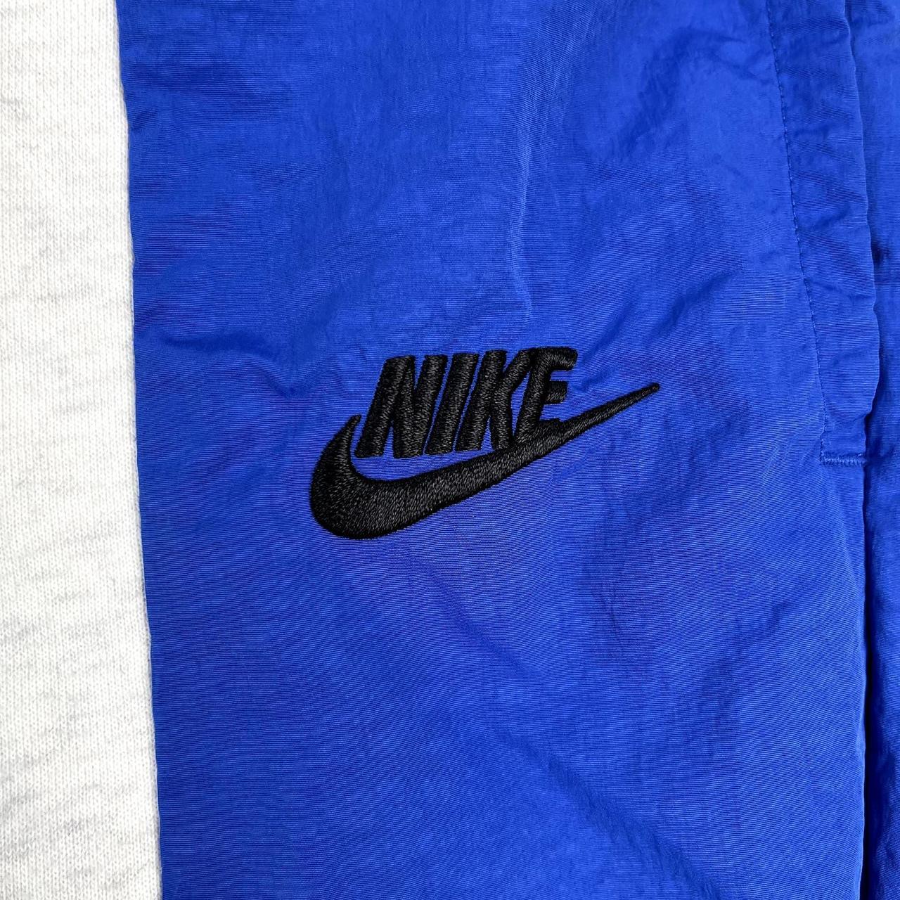Nike Track Sweatpants Mens Small Blue Stretch Swoosh... - Depop