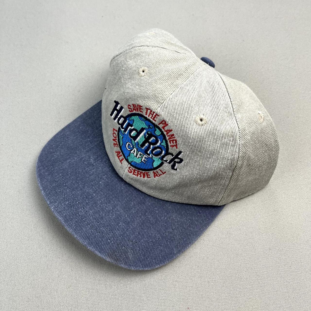 Vintage Hard Rock Cafe Hat Cap Snapback Cream