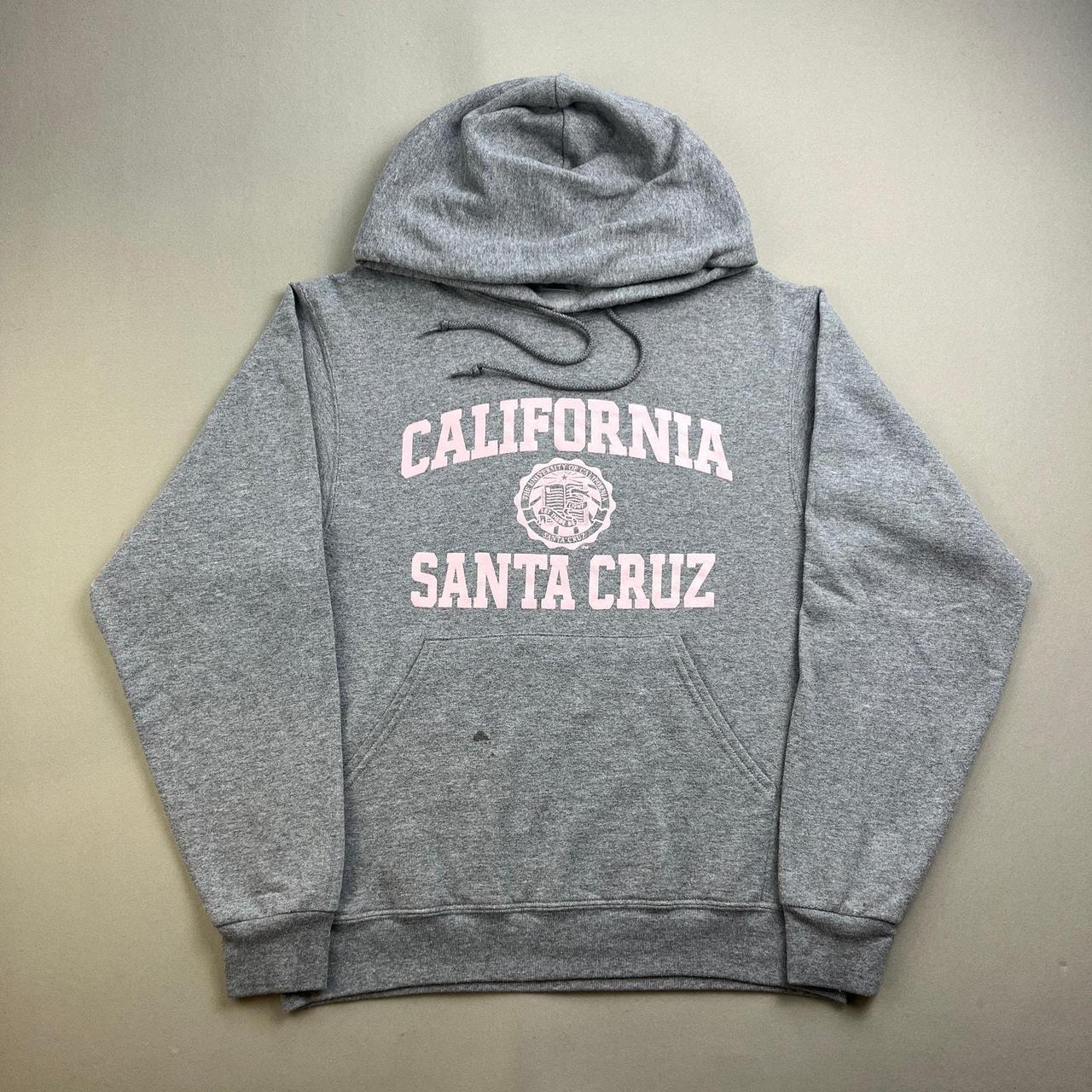 UCSC Santa Cruz Hoodie Sweatshirt Adult Small Gray. Depop