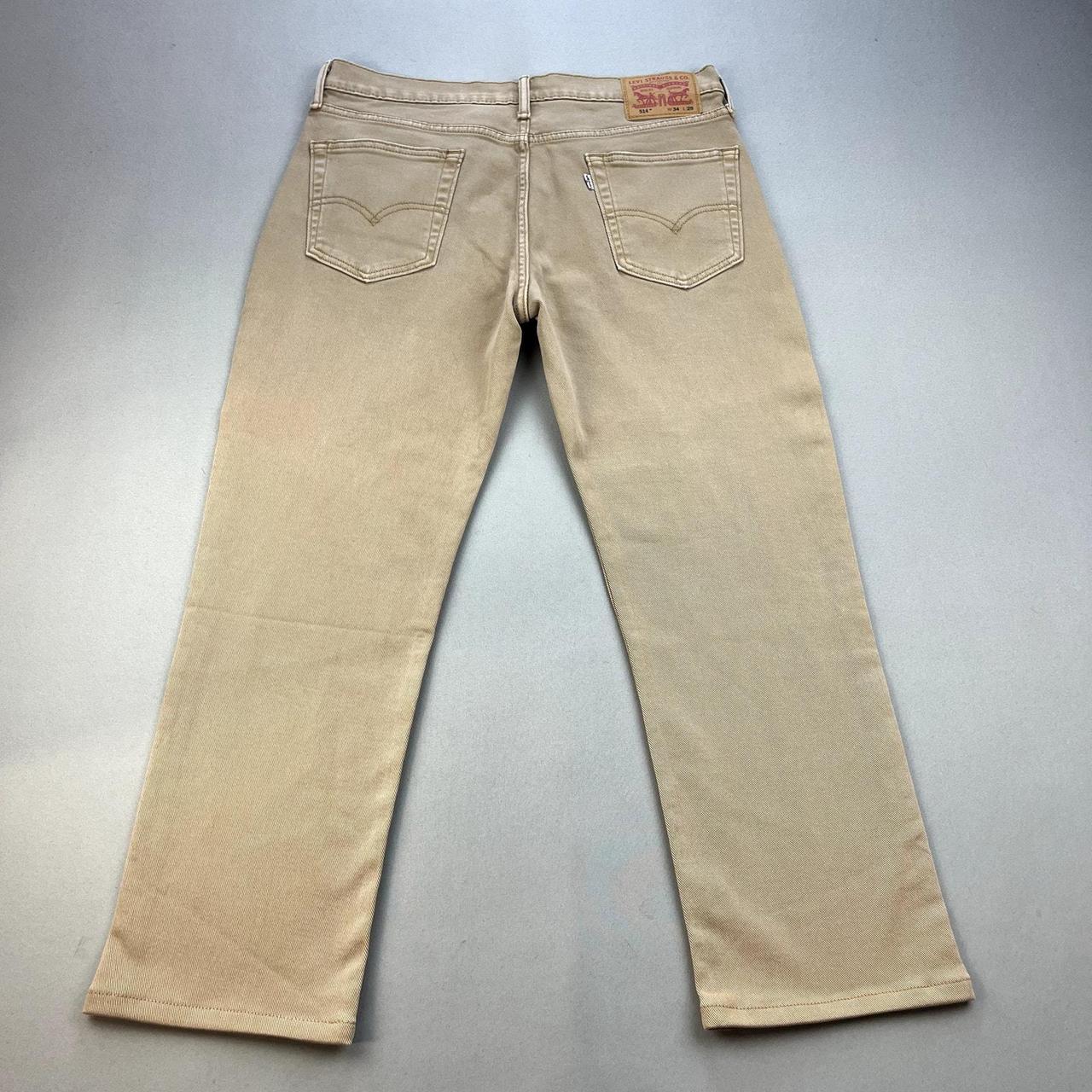 Levis 514 Pants Mens 34x29 Tan Chino Khaki Straight