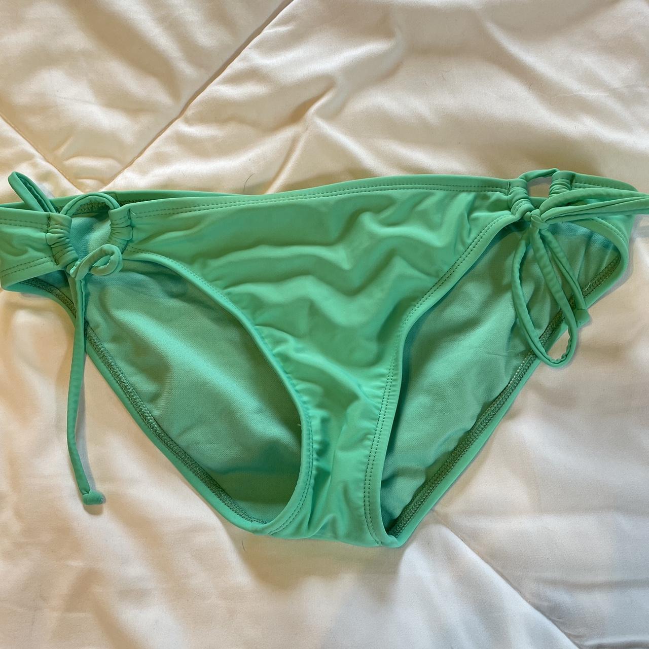 Sea green bikini bottoms Super cute with minor... - Depop