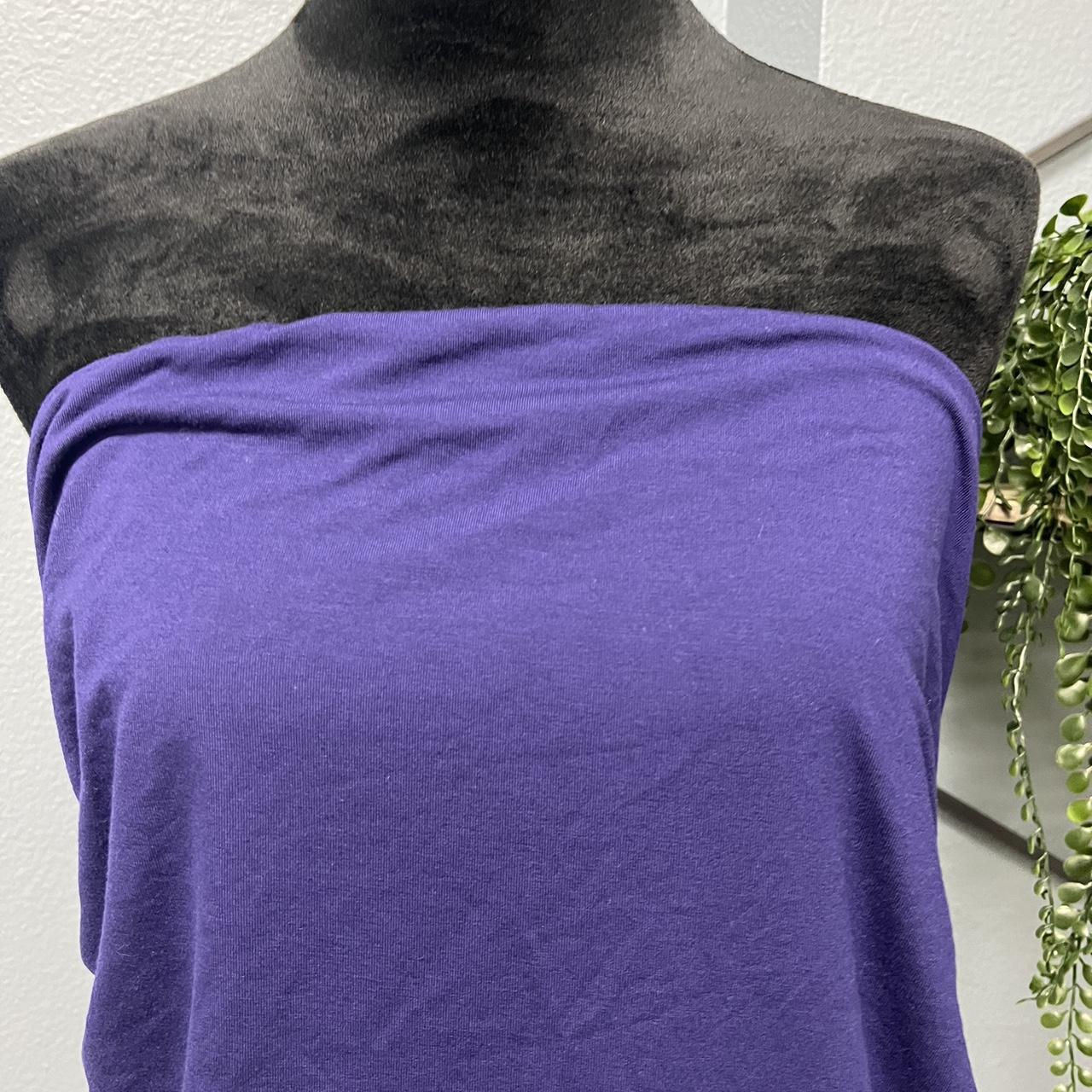 purple tube top, new with tags... - Depop