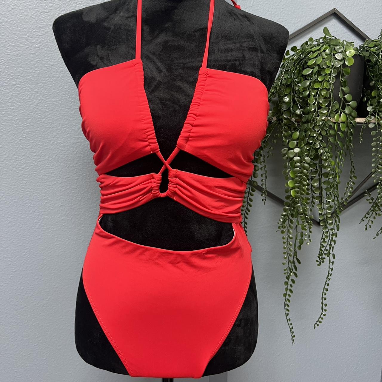 Red One Piece Swimsuit Disclaimer Please Note Depop 4767