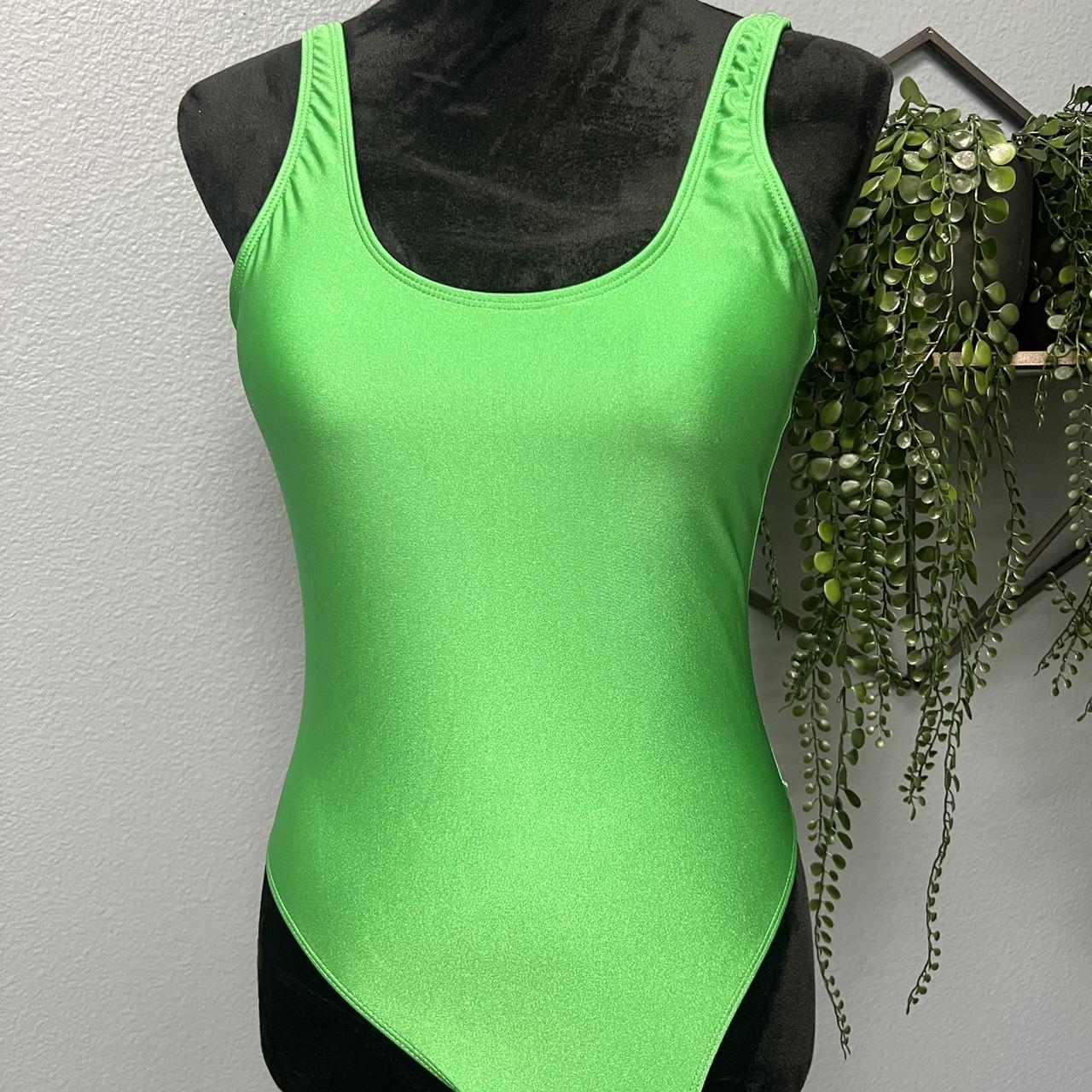 neon green one piece swimsuit ***disclaimer Please... Depop