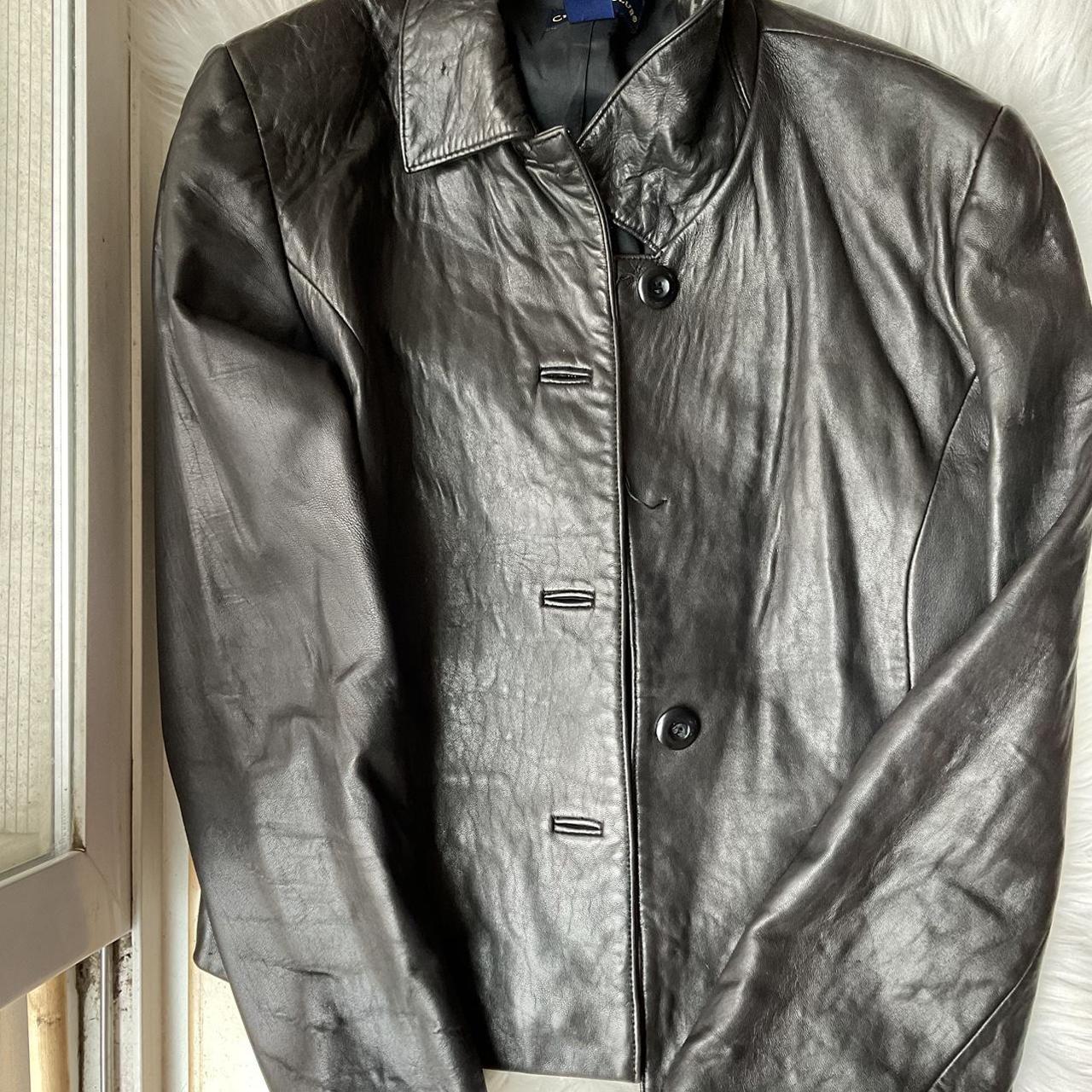 Charter club leather on sale jacket