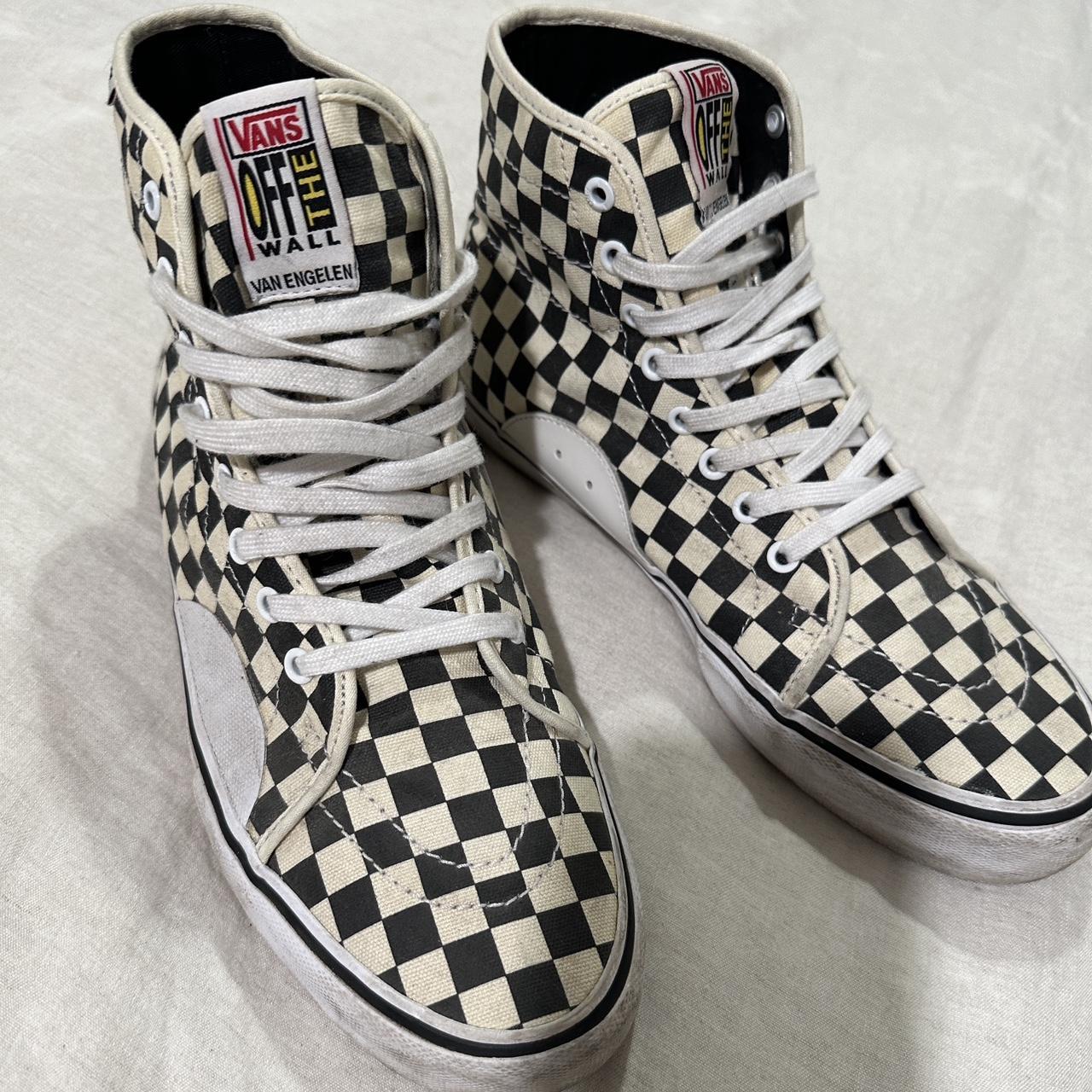 Vans av shop classic high checkerboard