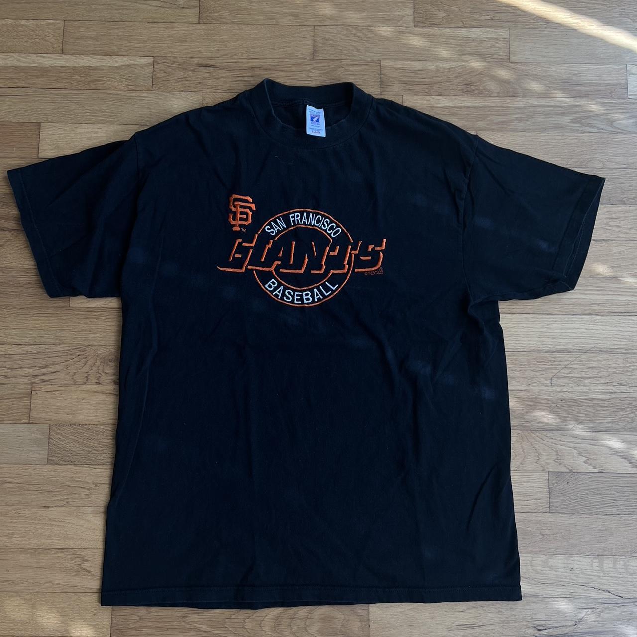 Men's Black and Orange T-shirt | Depop