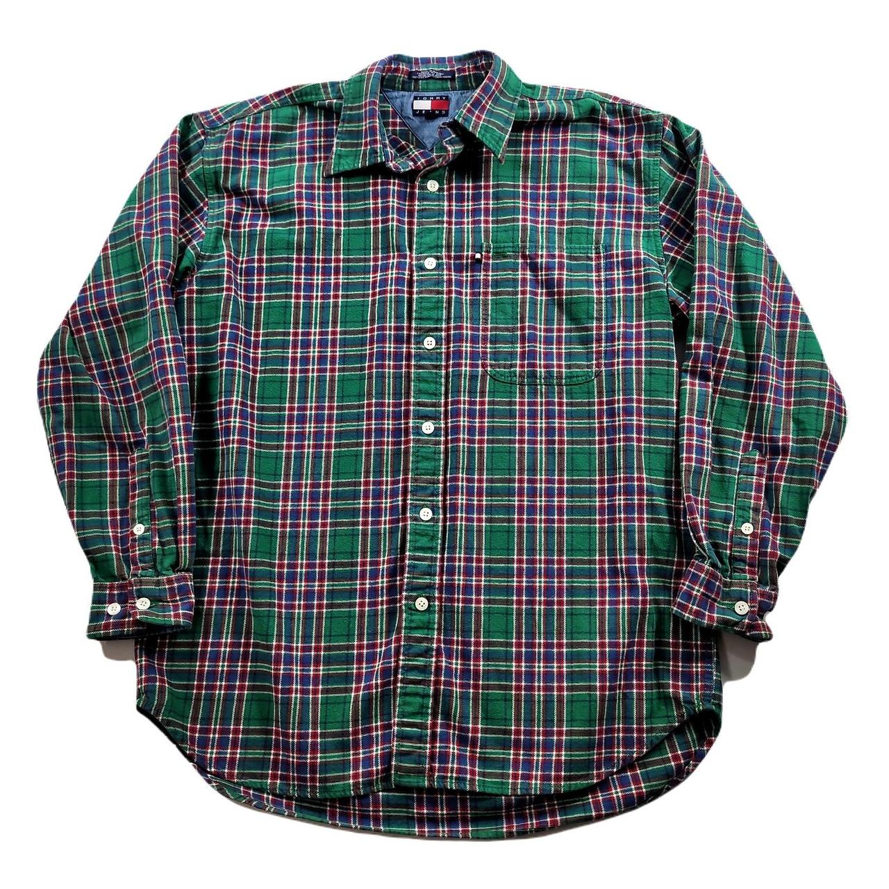 Tommy Hilfiger Men's Shirt - Green - M – Tommy Hi… - image 1