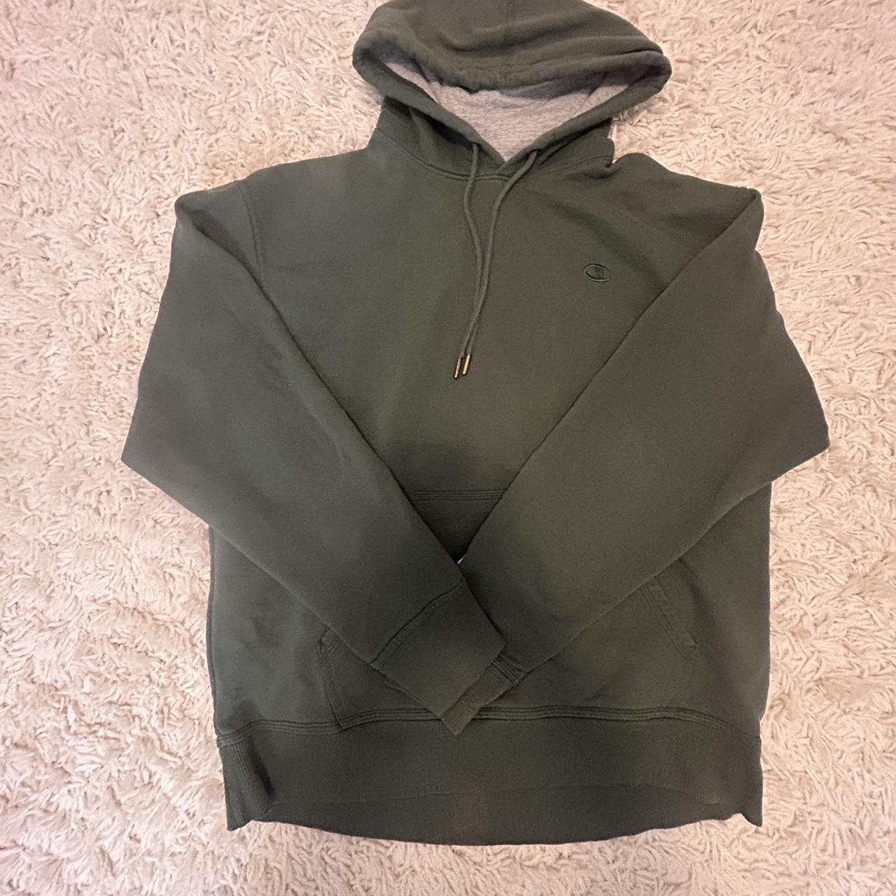 Olive green champion hoodie women's online