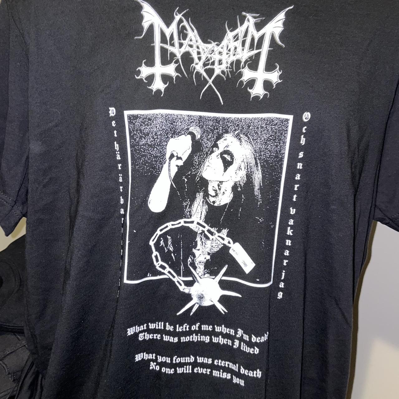 Mayhem shirt - skull and hourglass. Brand new Mayhem - Depop